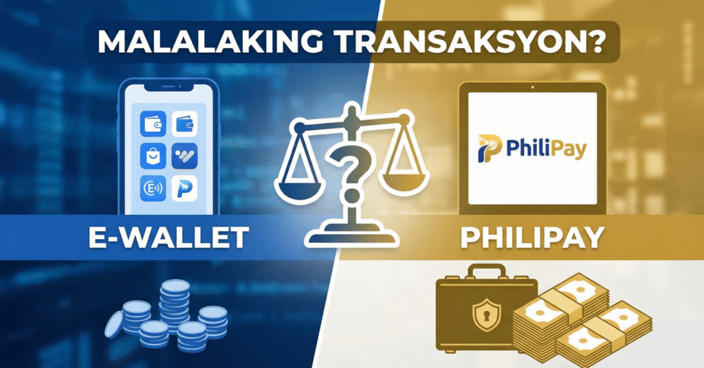 e-wallet para sa malalaking transaksyon